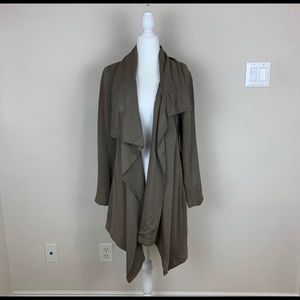 All Saints Hoxton Monument Draped Trench Coat Sz 6